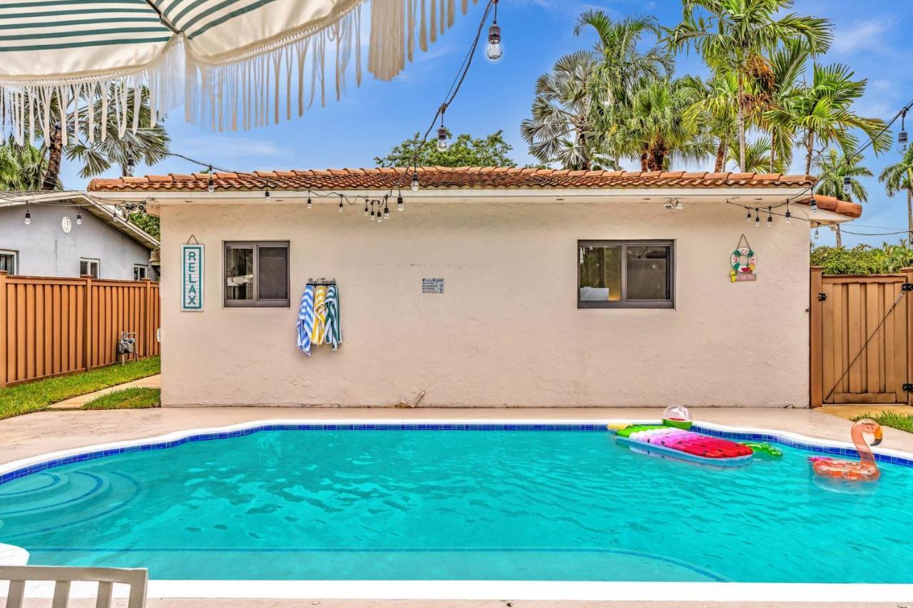 Tropical Oasis With Pool 10 Mins Airport & 5 Mins Beach Голливуд Экстерьер фото